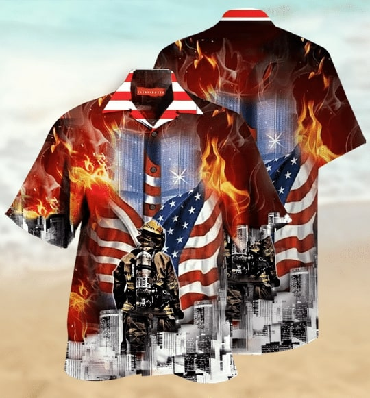 Firefighter Hawaiian Shirt | For Men & Women | Adult | HW3870