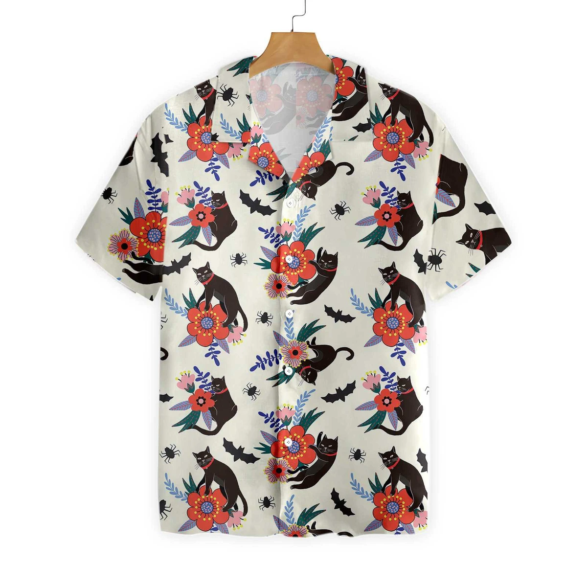 Black Cat Halloween Hawaiian Shirt | For Men & Women | Adult | HW8855