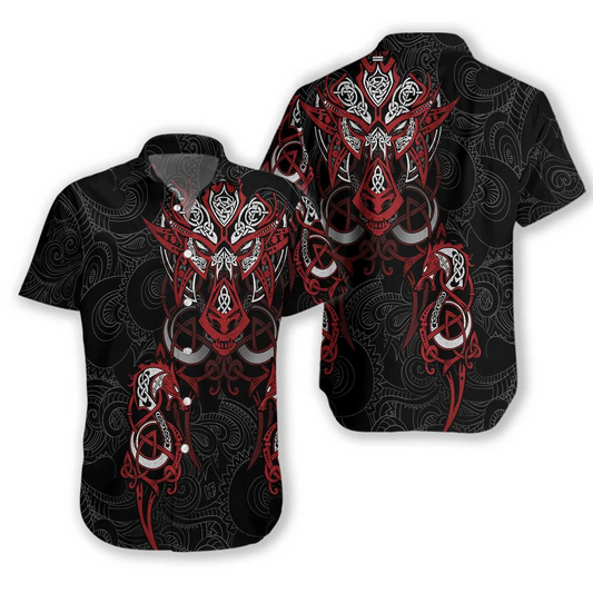 Viking Tattoo Dragon Hawaiian Shirt | For Men & Women | Adult | HW2677