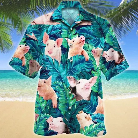 Pig Hawaii Shirt Hawaiian
