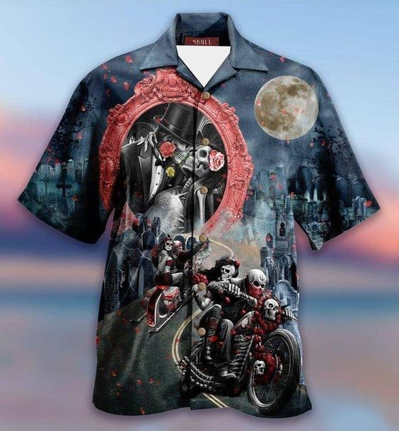 Wedding Of Skull Hawaiian Shirt | For Men & Women | Adult | HW4043