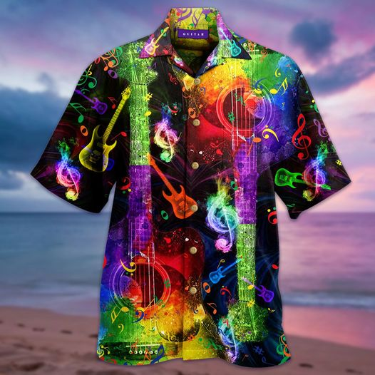 Amazing Rainbow Guitar Hawaiian Shirt | For Men & Women | Adult | HW3942