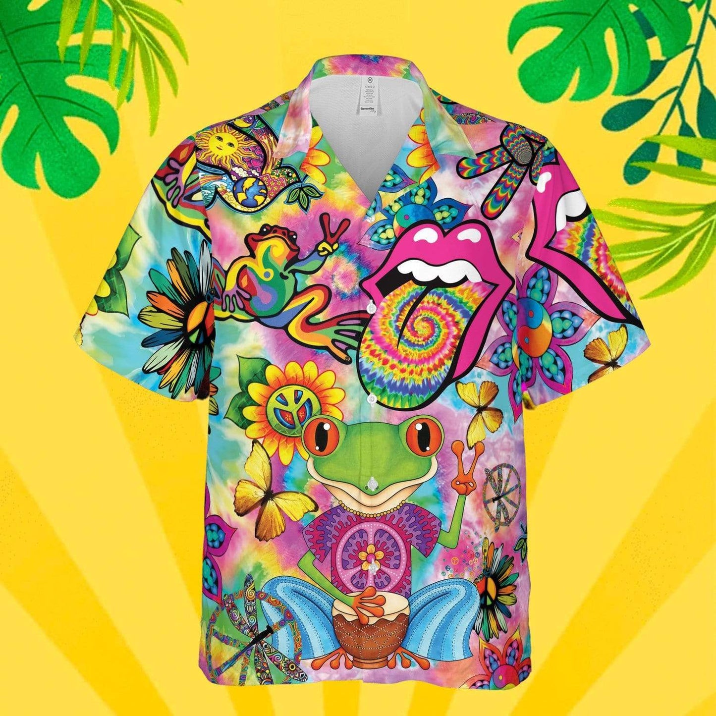 Amazing Hippie Groovy Colorful Hawaiian Aloha Shirts #140621Xh