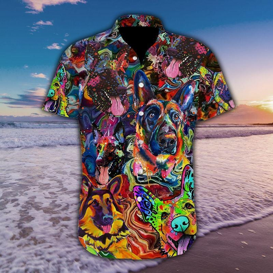 Amazing German Shepherd Dog Hawaiian Shirt