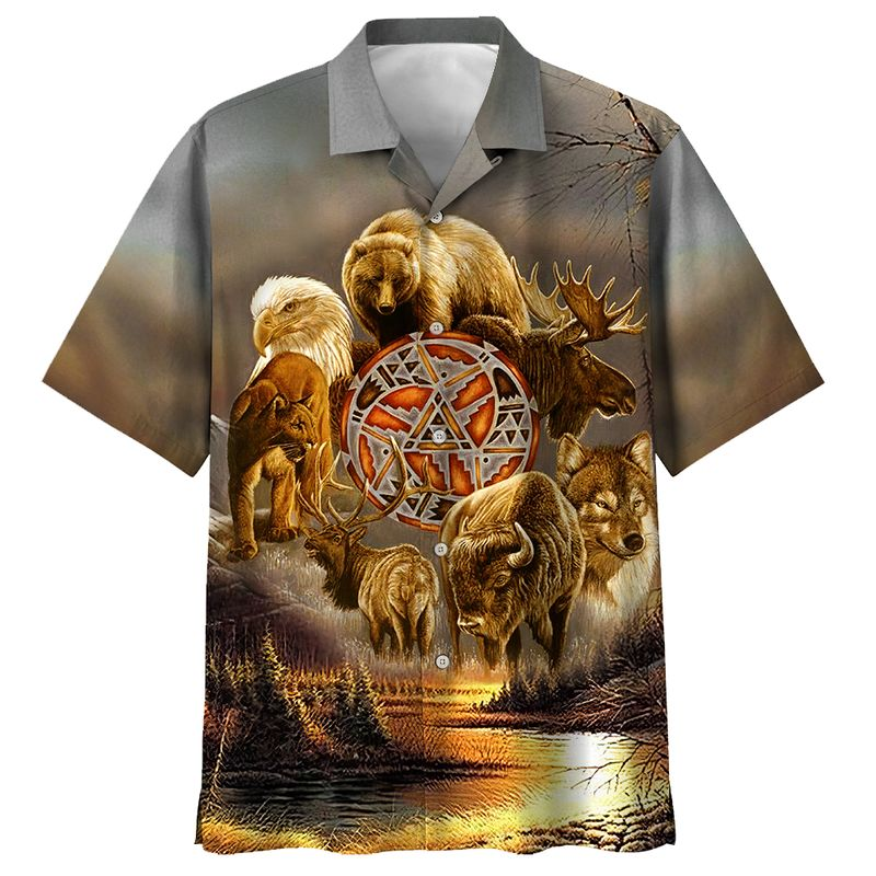 Wild Animal Hawaiian Shirt | For Men & Women | Adult | HW3926