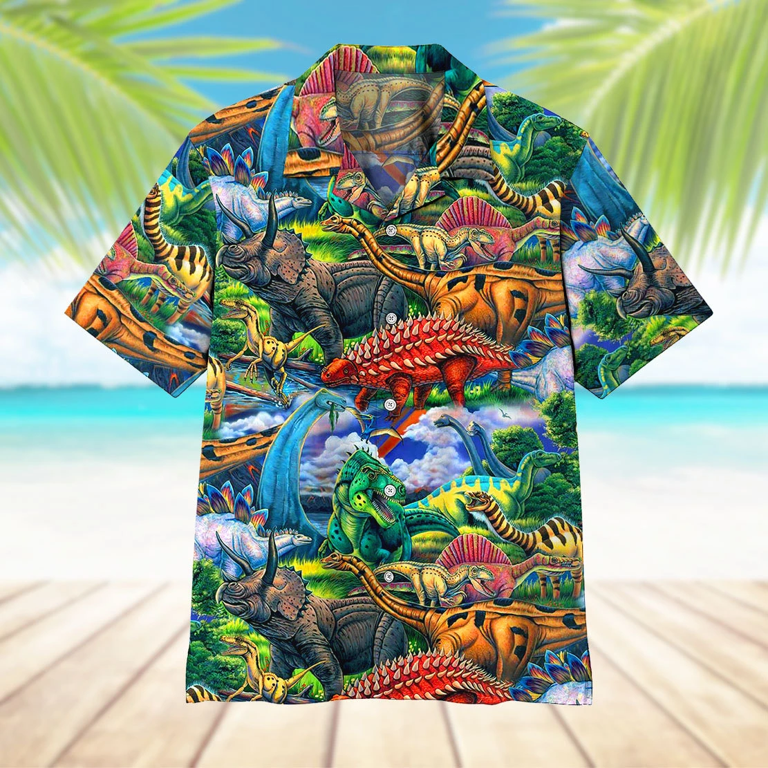 Aloha Dinosaur Hawaiian Shirt | For Men & Women | Adult | HW5915