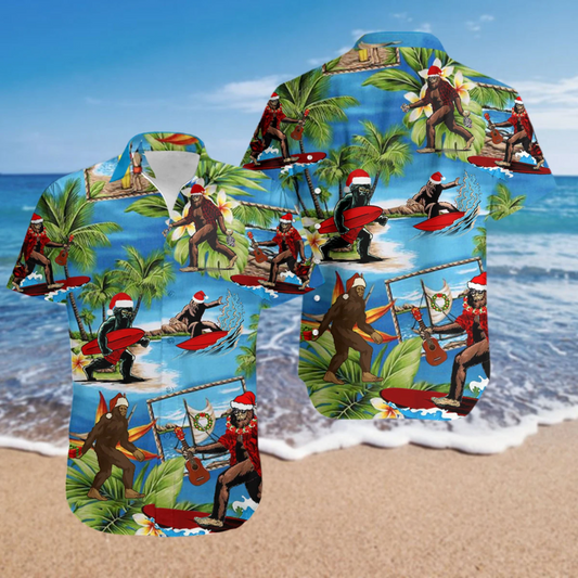 Bigfoot Camping Hawaiian Shirt | For Men & Women | Adult | HW3144