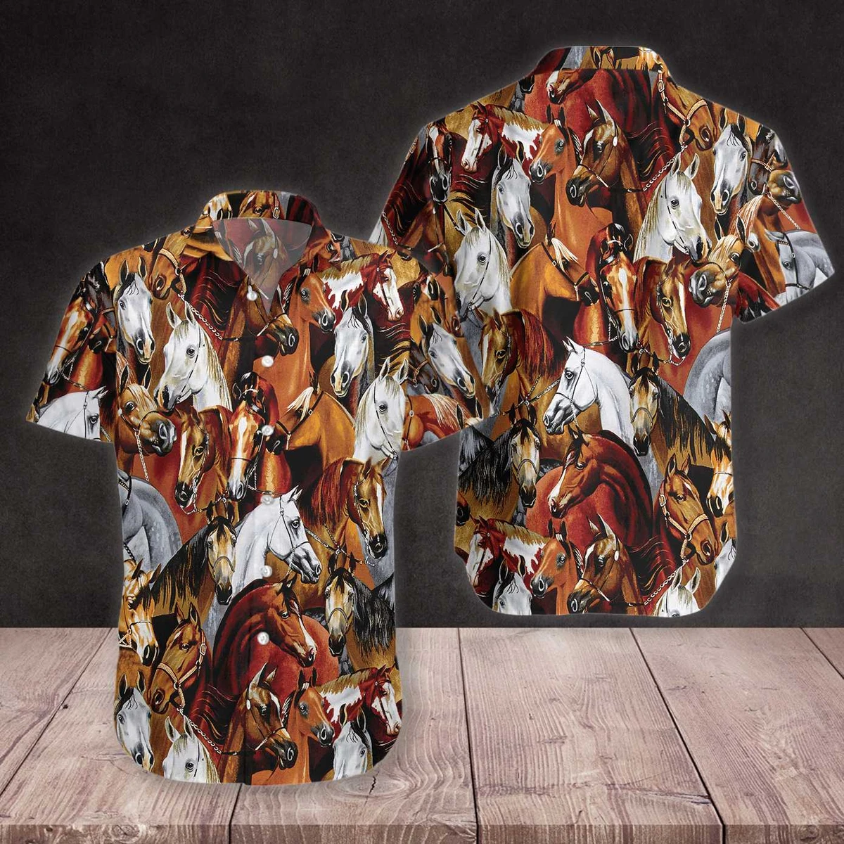 Horse Racing Hawaiian Shirt | For Men & Women | Adult | HW7370