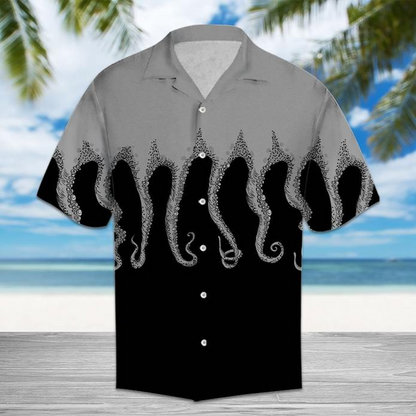 Amazing Octopus Tropical Polyester Hawaiian Shirt