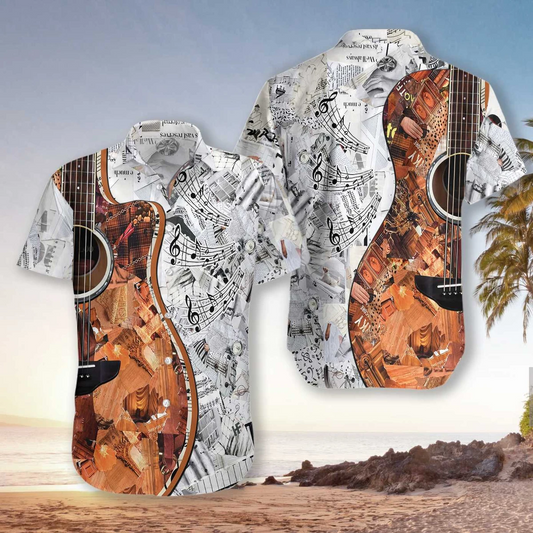 Play With Music Guitar Unisex Hawaiian Shirt | For Men & Women | Adult | HW2576