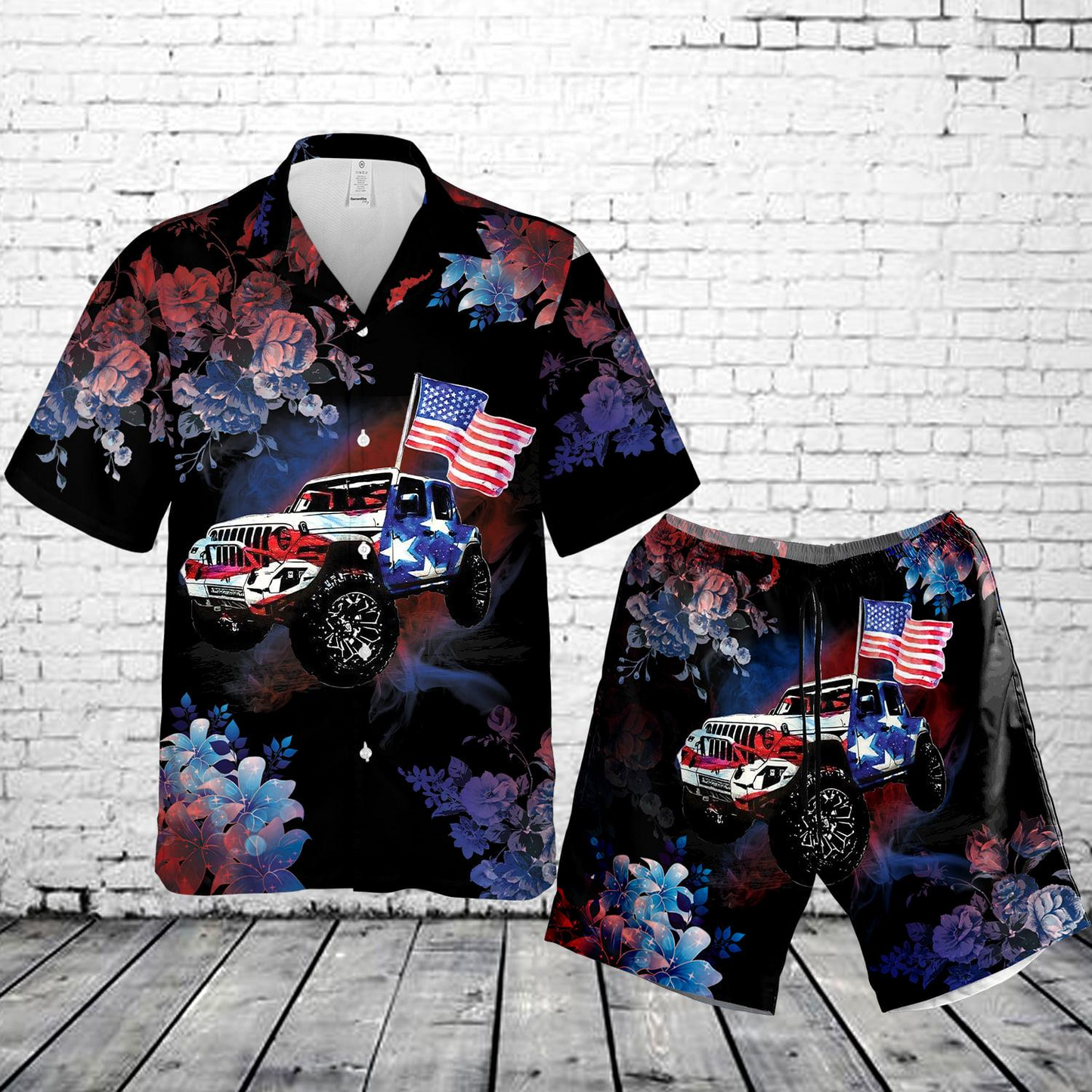 4th of July Hawaiian Shirt Set | Unisex | HS1077