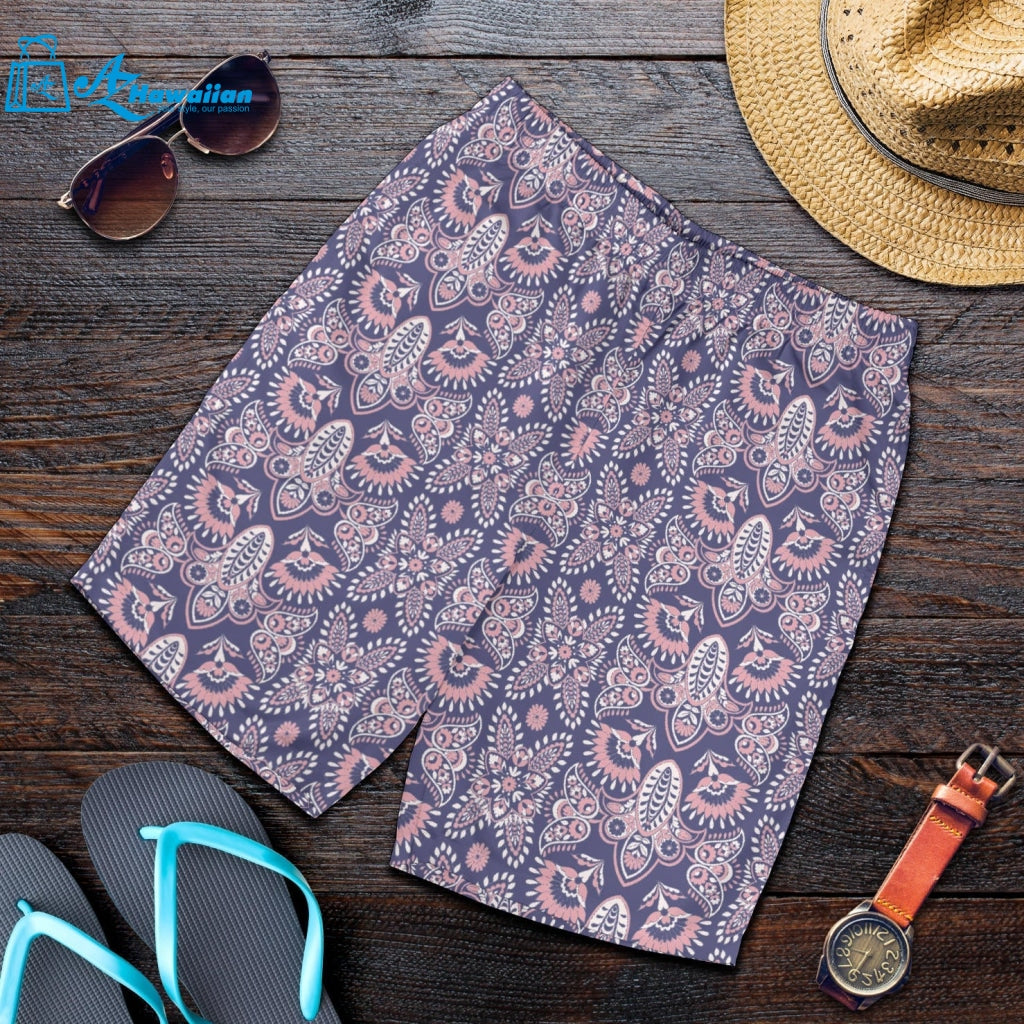 Indian Batik Style Pattern Men Shorts