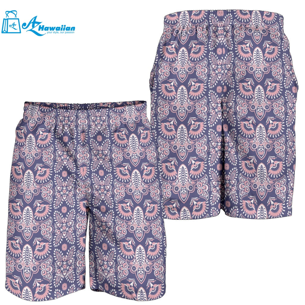 Indian Batik Style Pattern Men Shorts