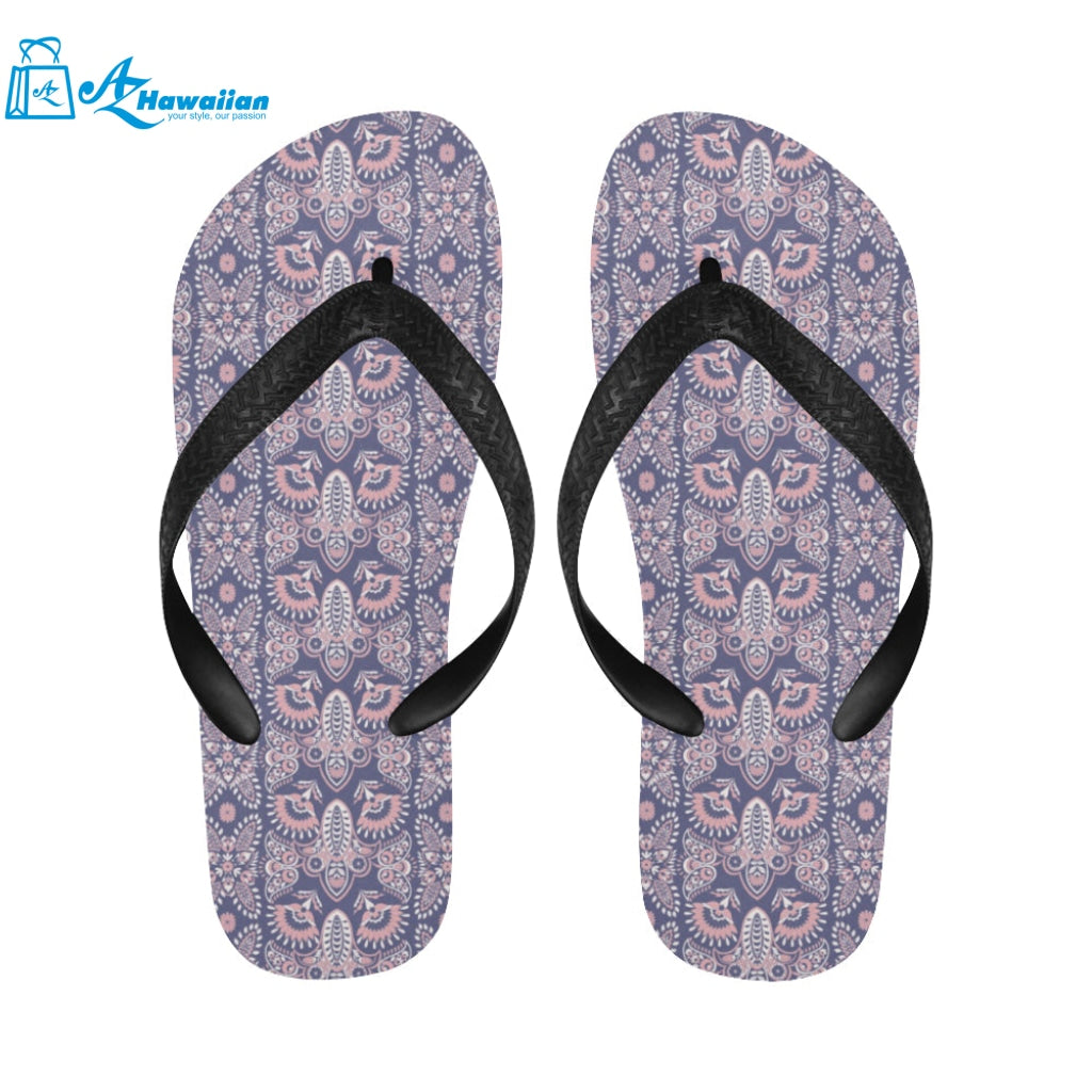 Indian Batik Style pattern Unisex Flip Flops