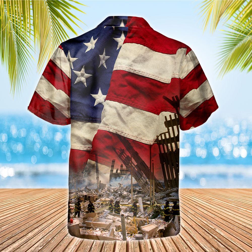 We Will Never Forget September 11Th Bravery Sacrifice Honor Shirt Mlh1727Hw Hawaiian