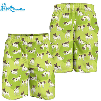 Jack Russel Pattern Print Design 01 Men Shorts