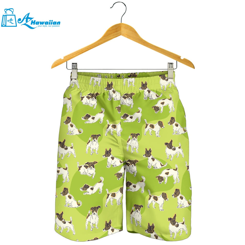 Jack Russel Pattern Print Design 01 Men Shorts