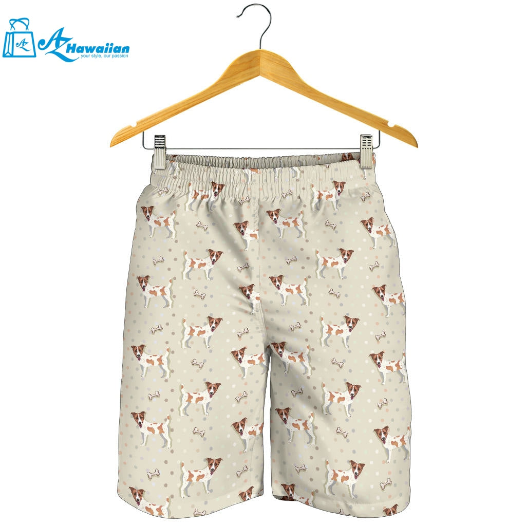 Jack Russel Pattern Print Design 02 Men Shorts