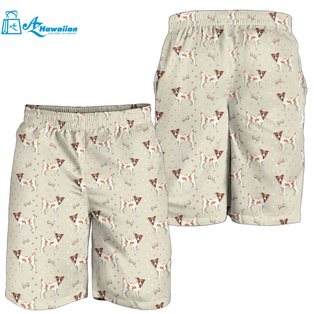 Jack Russel Pattern Print Design 02 Men Shorts