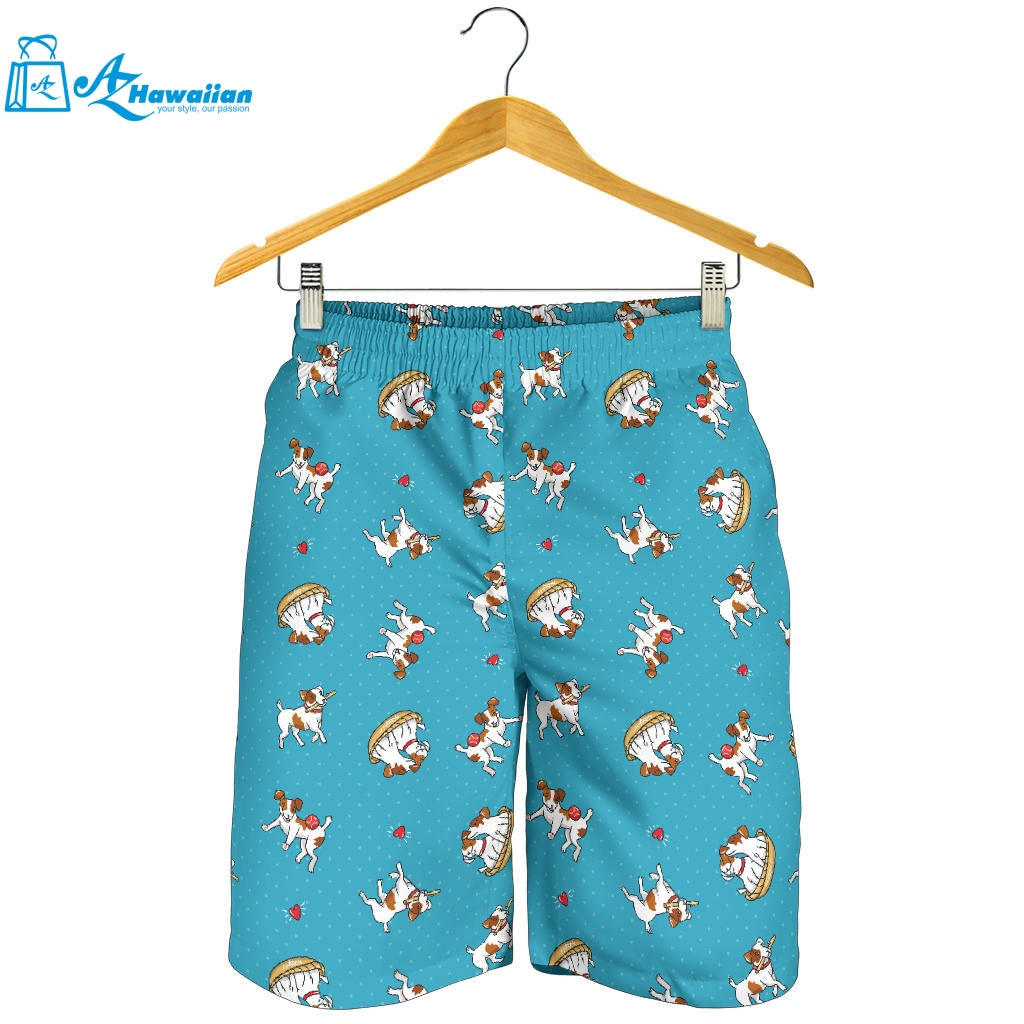 Jack Russel Pattern Print Design 03 Men Shorts