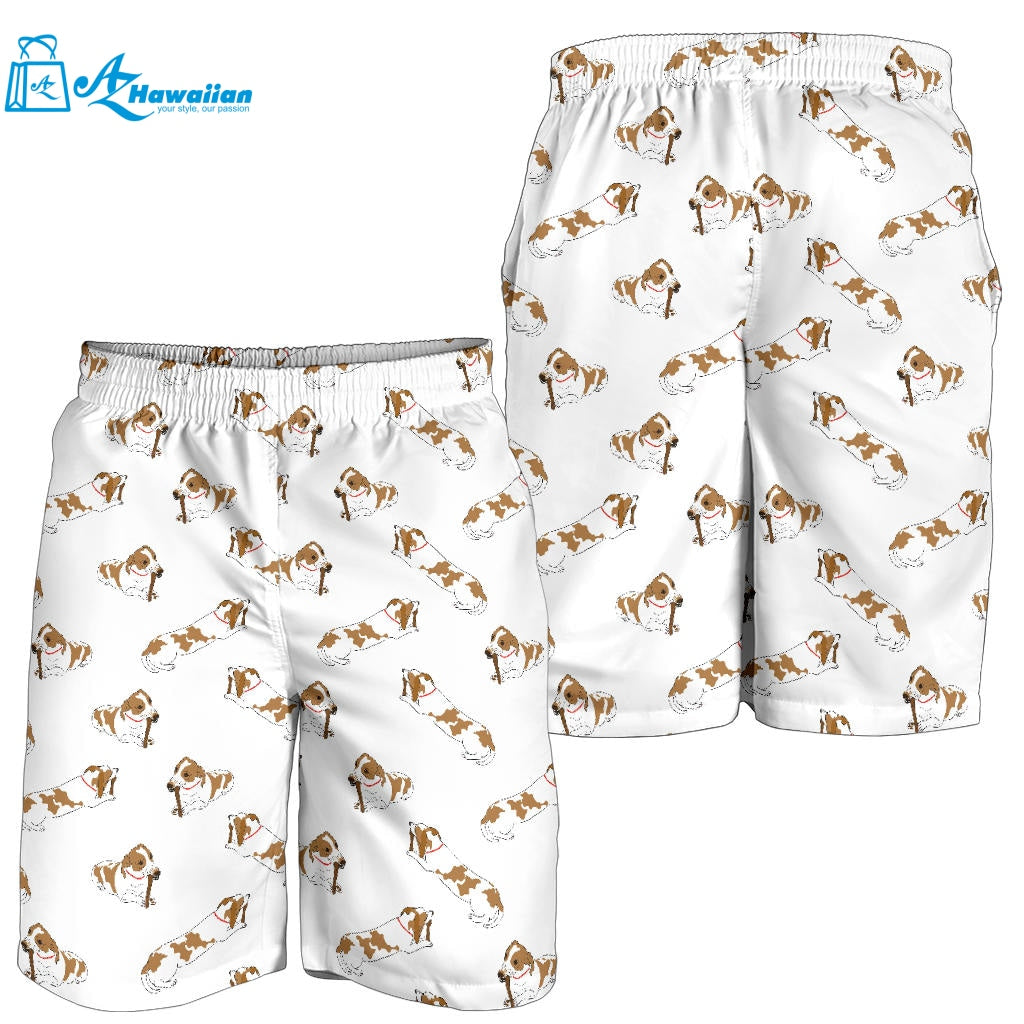 Jack Russel Pattern Print Design 04 Men Shorts