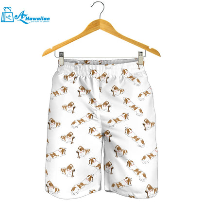 Jack Russel Pattern Print Design 04 Men Shorts