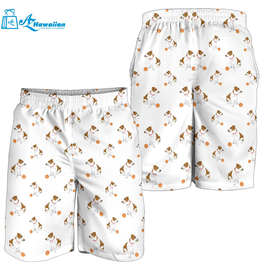 Jack Russel Pattern Print Design 05 Men Shorts