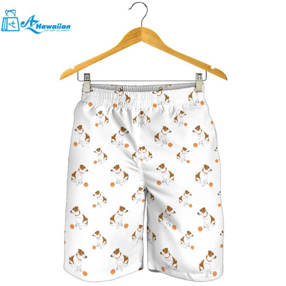 Jack Russel Pattern Print Design 05 Men Shorts