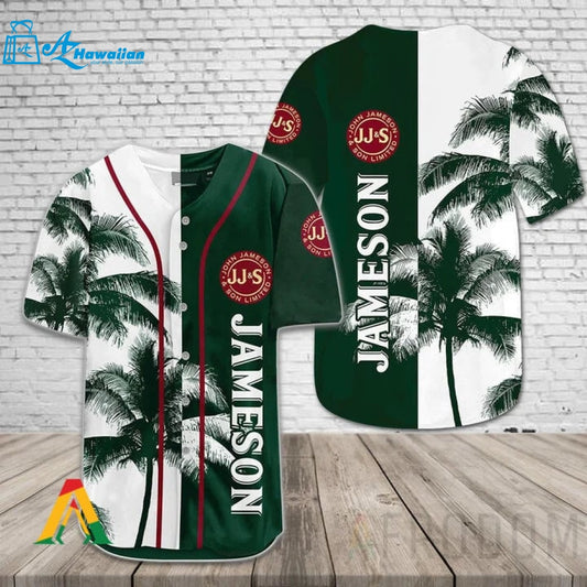 Jameson Tropical Coconut Trees Baseball Jersey