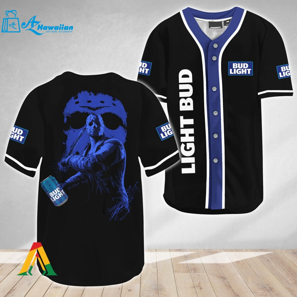 Jason Voorhees Friday The 13th Bud Light Baseball Jersey