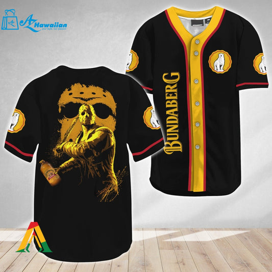 Jason Voorhees Friday The 13th Bundaberg Rum Baseball Jersey