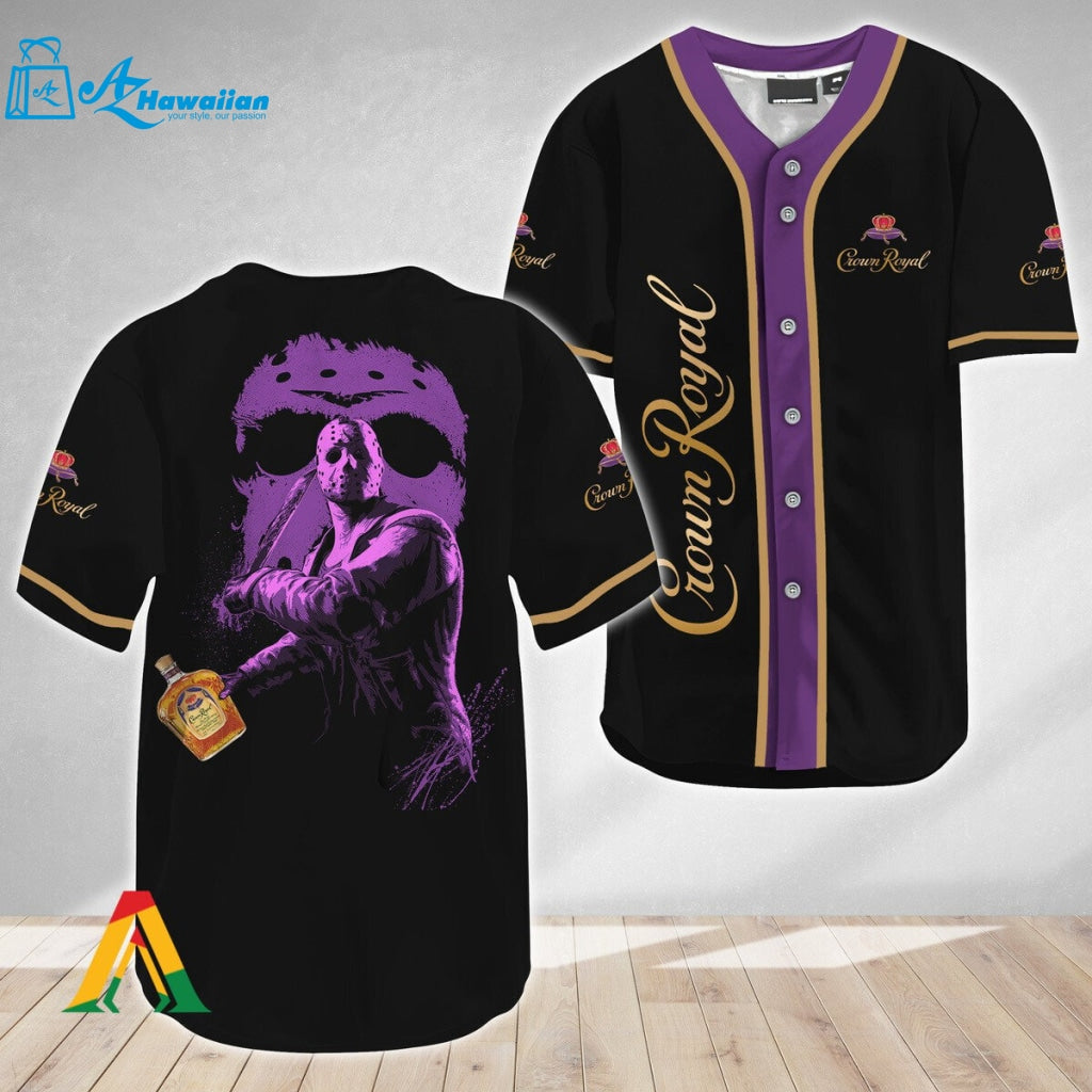 Jason Voorhees Friday The 13th Crown Royal Baseball Jersey