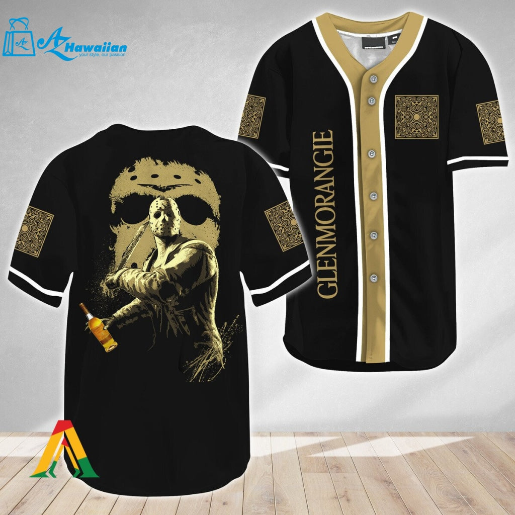 Jason Voorhees Friday The 13th Glenmorangie Whisky Baseball Jersey