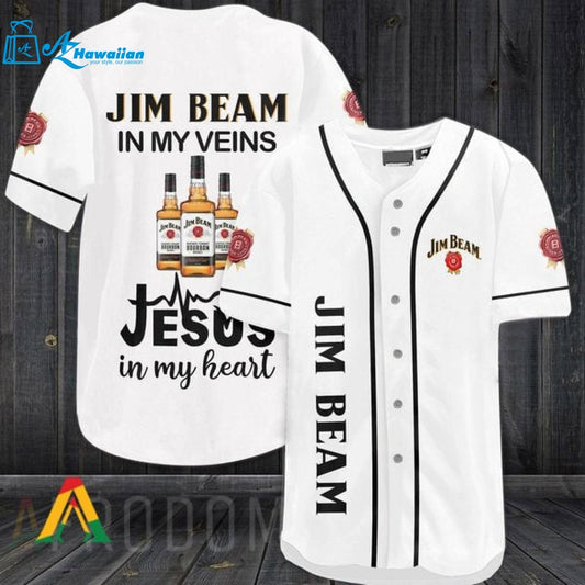 Jim Beam In My Veins Baseball Jersey