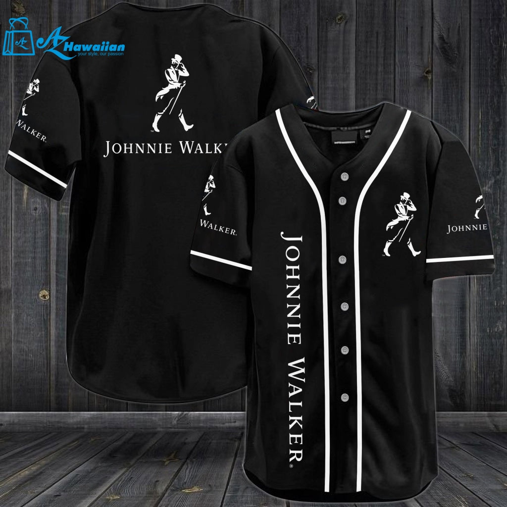 Johnnie Walker Whiskey Baseball Jersey 