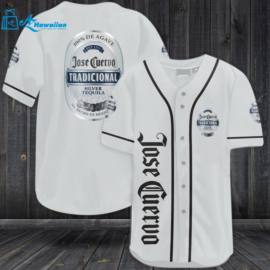 Jose Cuervo Silver All Over Print Unisex Baseball Jersey 