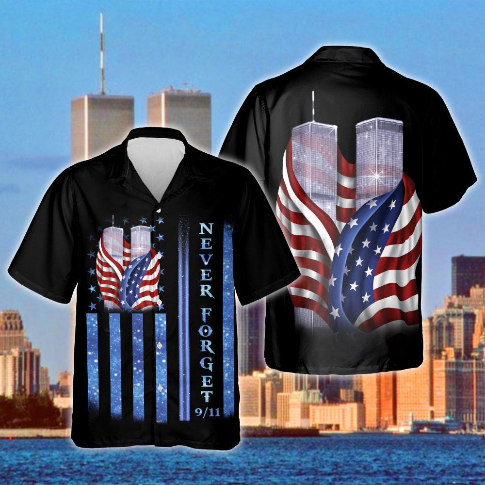 9/11 Never Forget Memorial Shirt Hawaiian