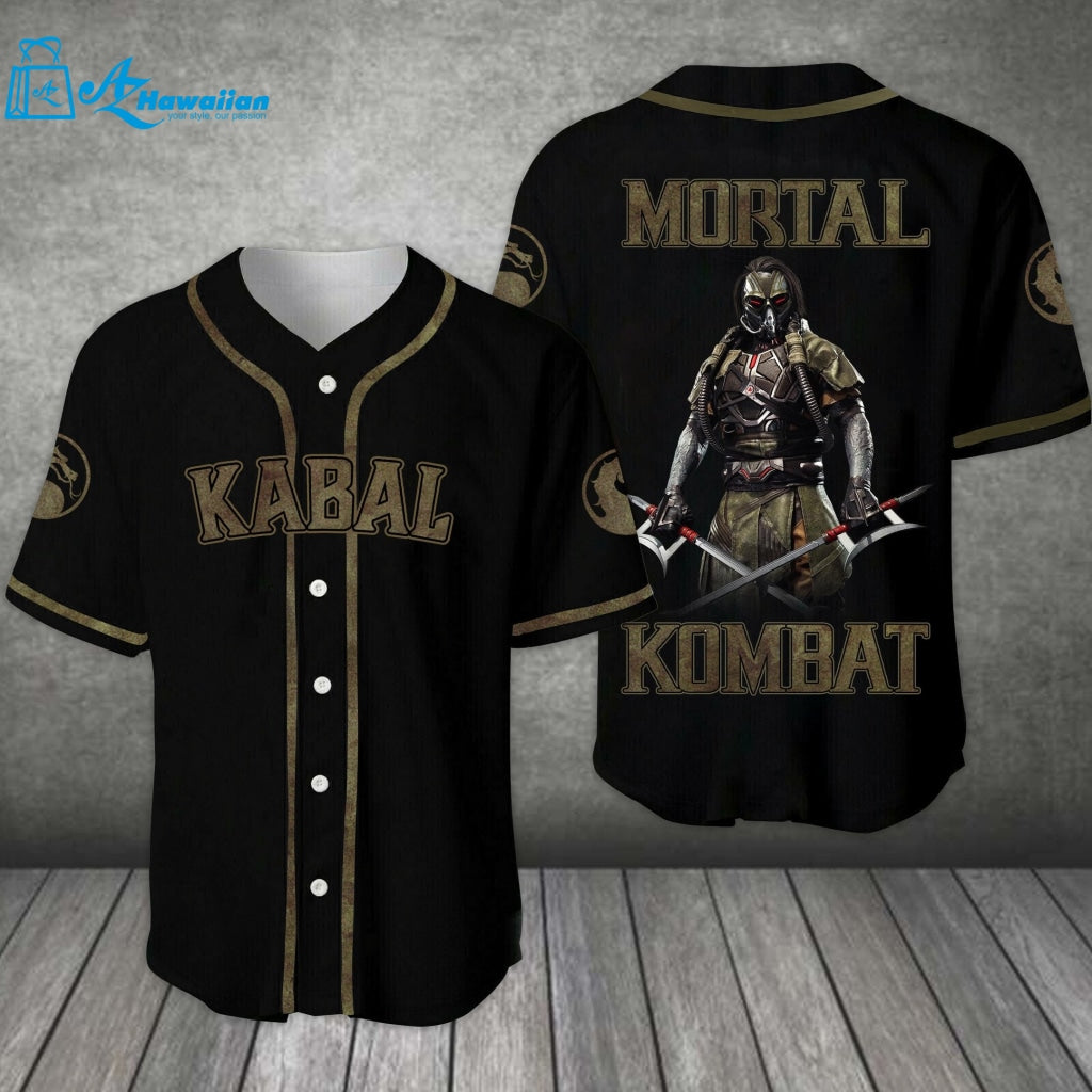 Kabal Mortal Kombat All Over Print Unisex Baseball Jersey 