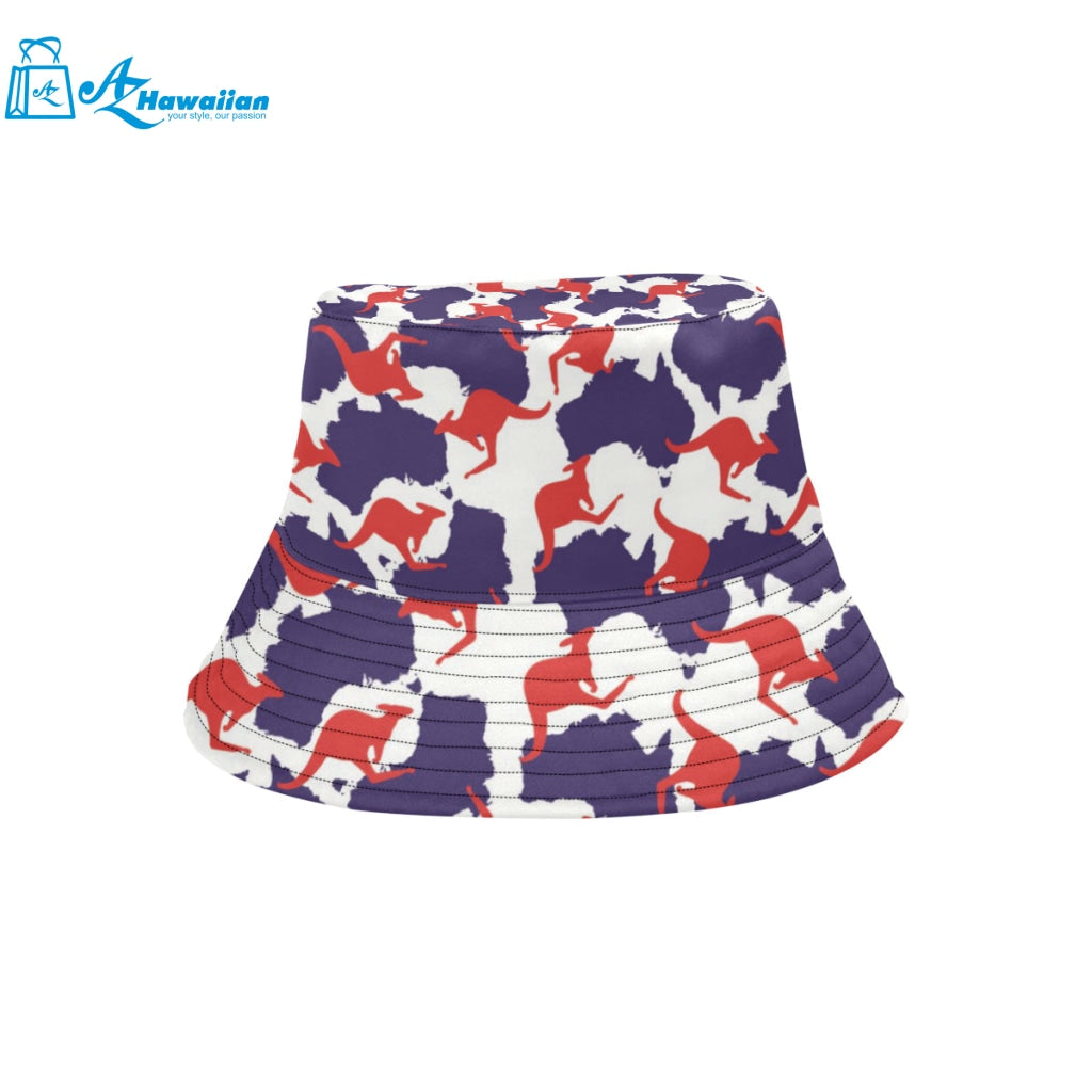 Kangaroo Australian pattern Unisex Bucket Hat