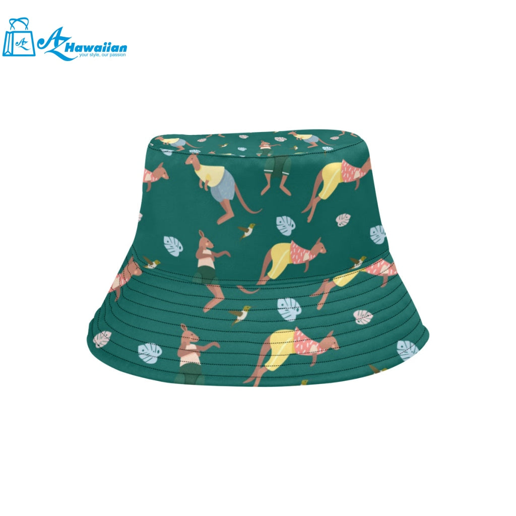 Kangaroo leaves pattern Unisex Bucket Hat