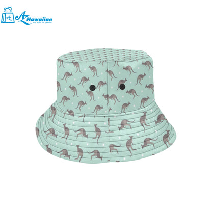 Kangaroo pattern background Unisex Bucket Hat