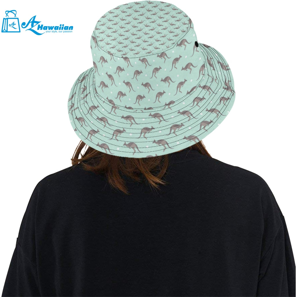 Kangaroo pattern background Unisex Bucket Hat