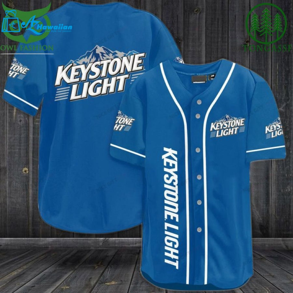 Keystone Light Baseball Jersey Shirt