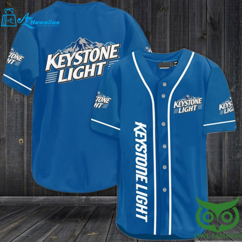 Keystone Light Lager Beer Baseball Jersey Shirt