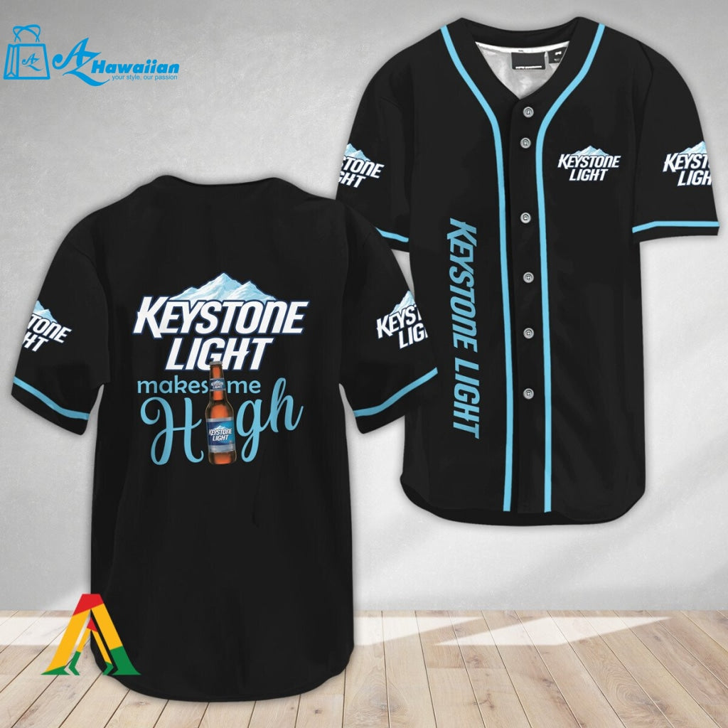 Keystone Light Make Me High Baseball Jersey