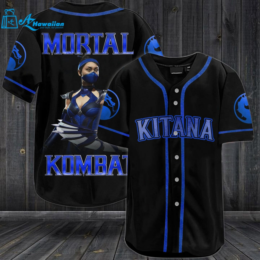 Kitana Mortal Kombat All Over Print Unisex Baseball Jersey 