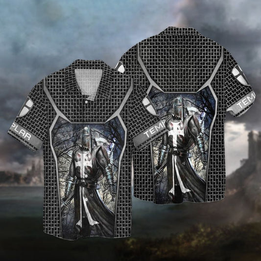 Knights Templar Armour For Men And Women Graphic Print Short Sleeve 