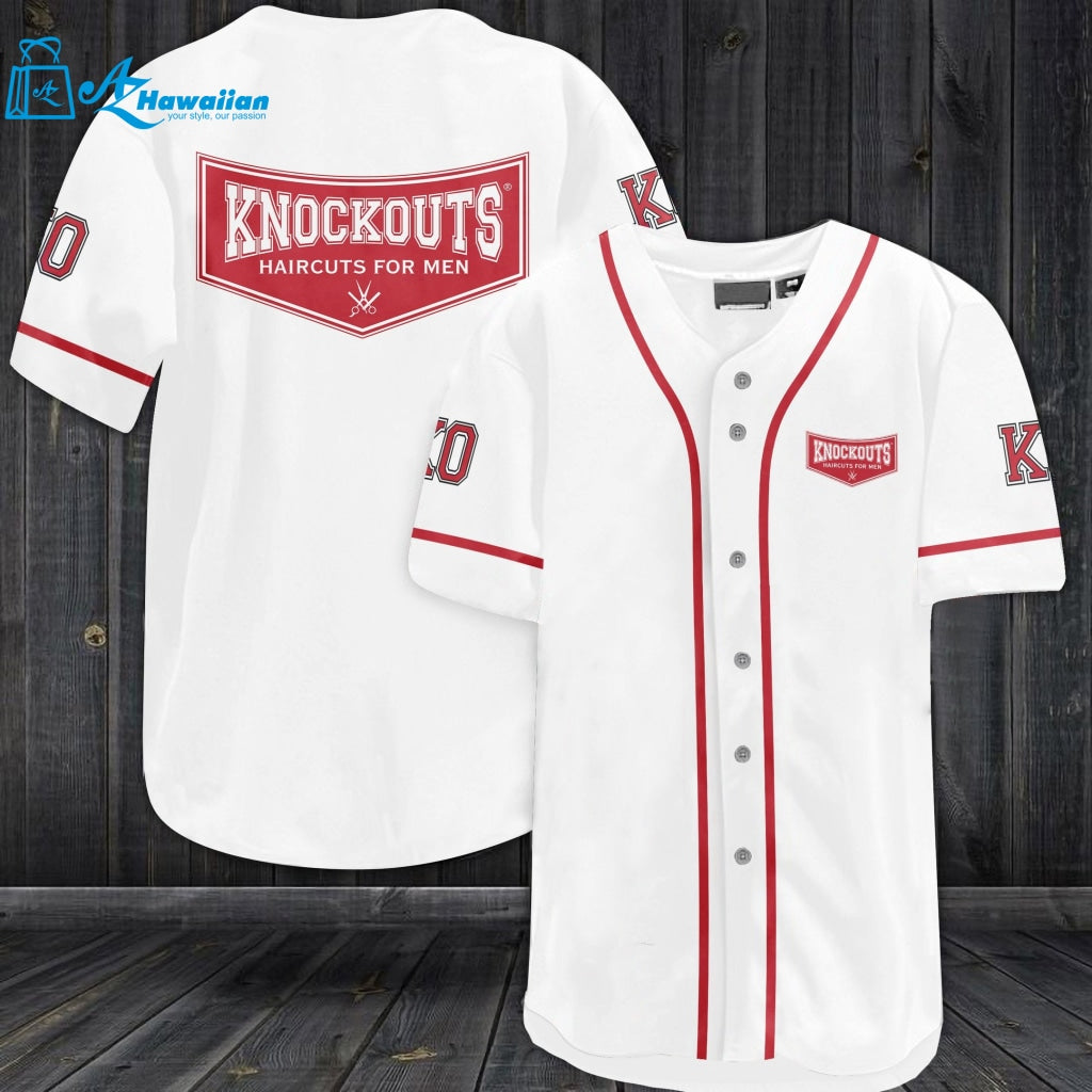 Knock Out K.O All Over Print Unisex Baseball Jersey 