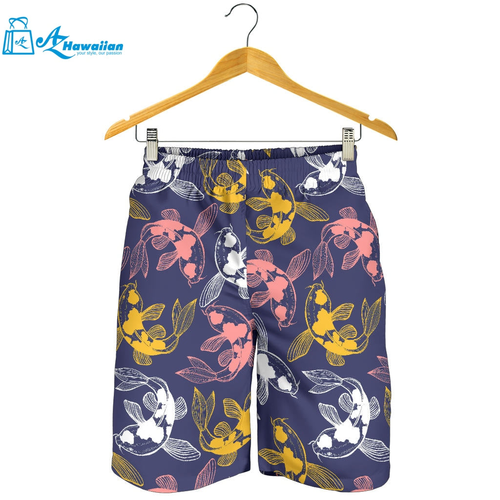 Koi Fish Carp Fish Pattern Men Shorts