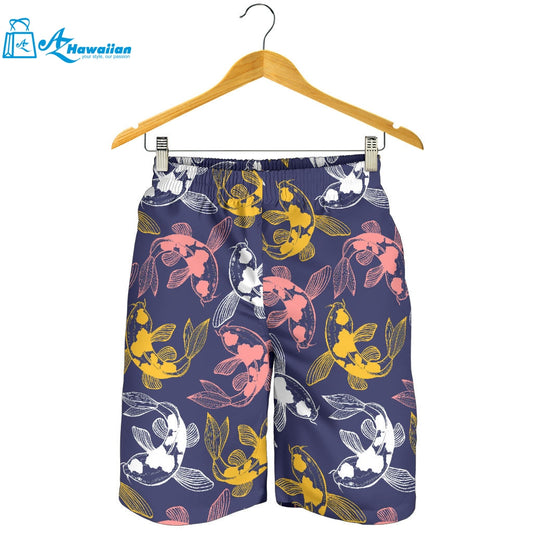 Koi Fish Carp Fish Pattern Men Shorts